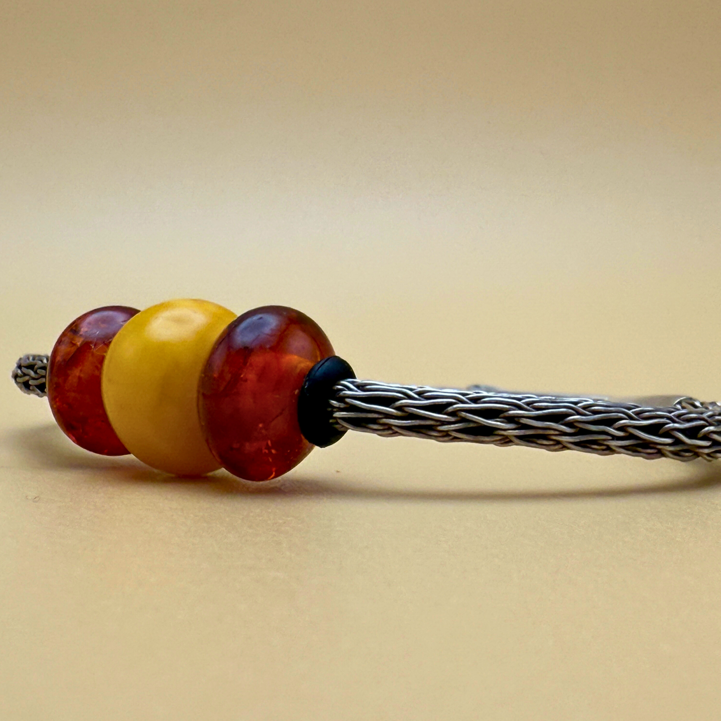 Håndstrikket sølvarmbånd – Enkeltsting