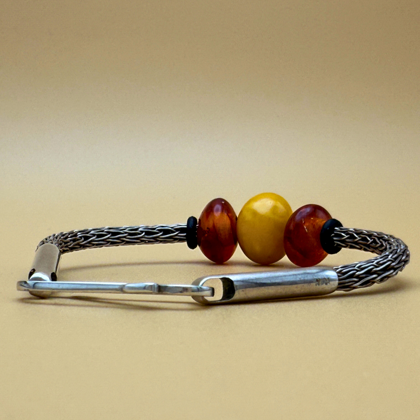 Håndstrikket sølvarmbånd – Enkeltsting