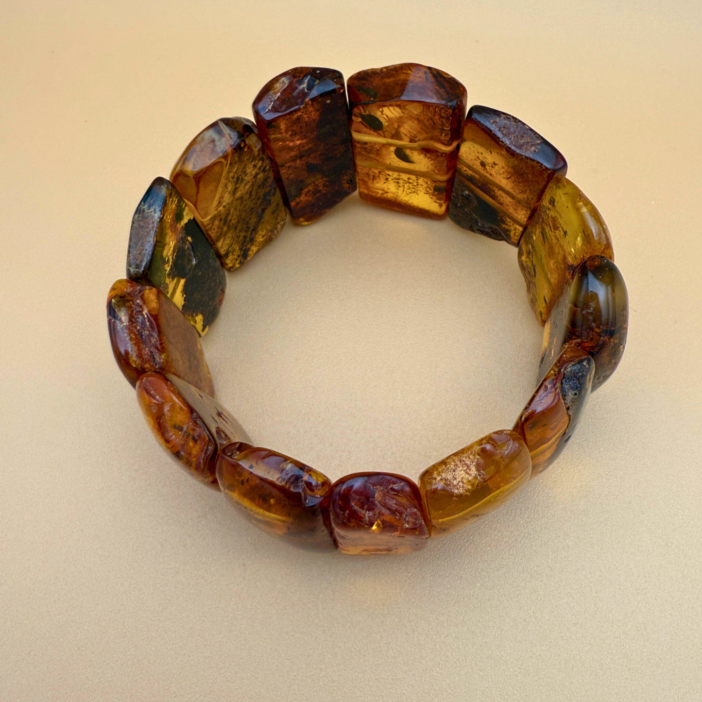 Efterårs rav armbånd