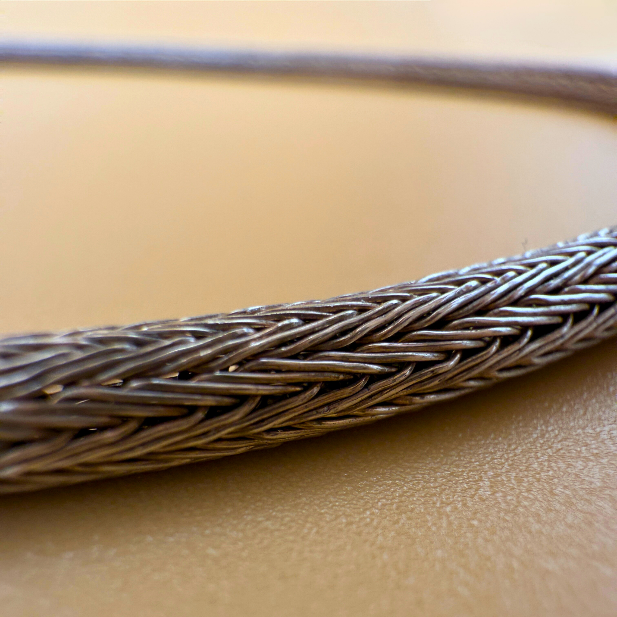 Dobbeltstrikket sølvkæde