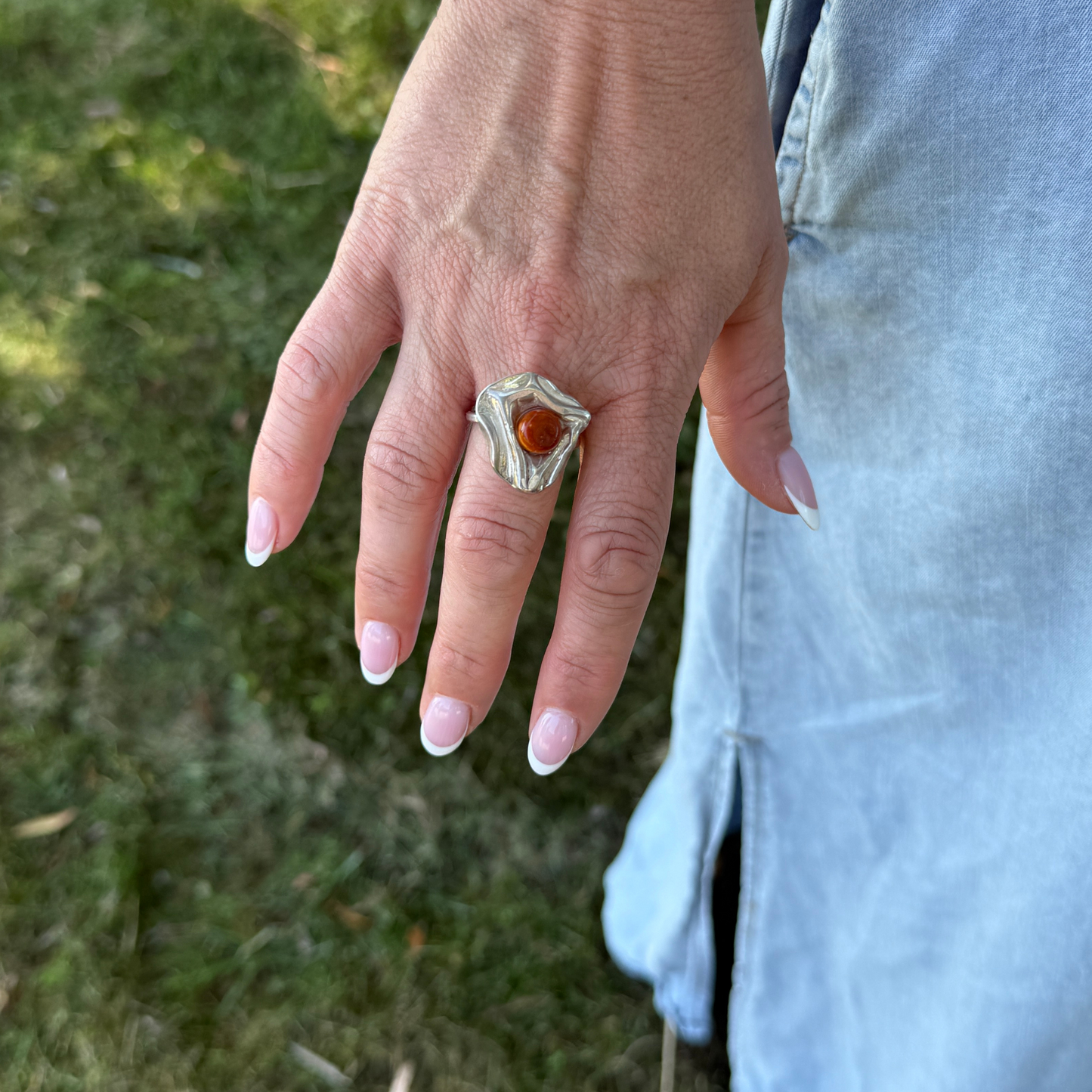 Wave ring – No. 2 – Antikbrun