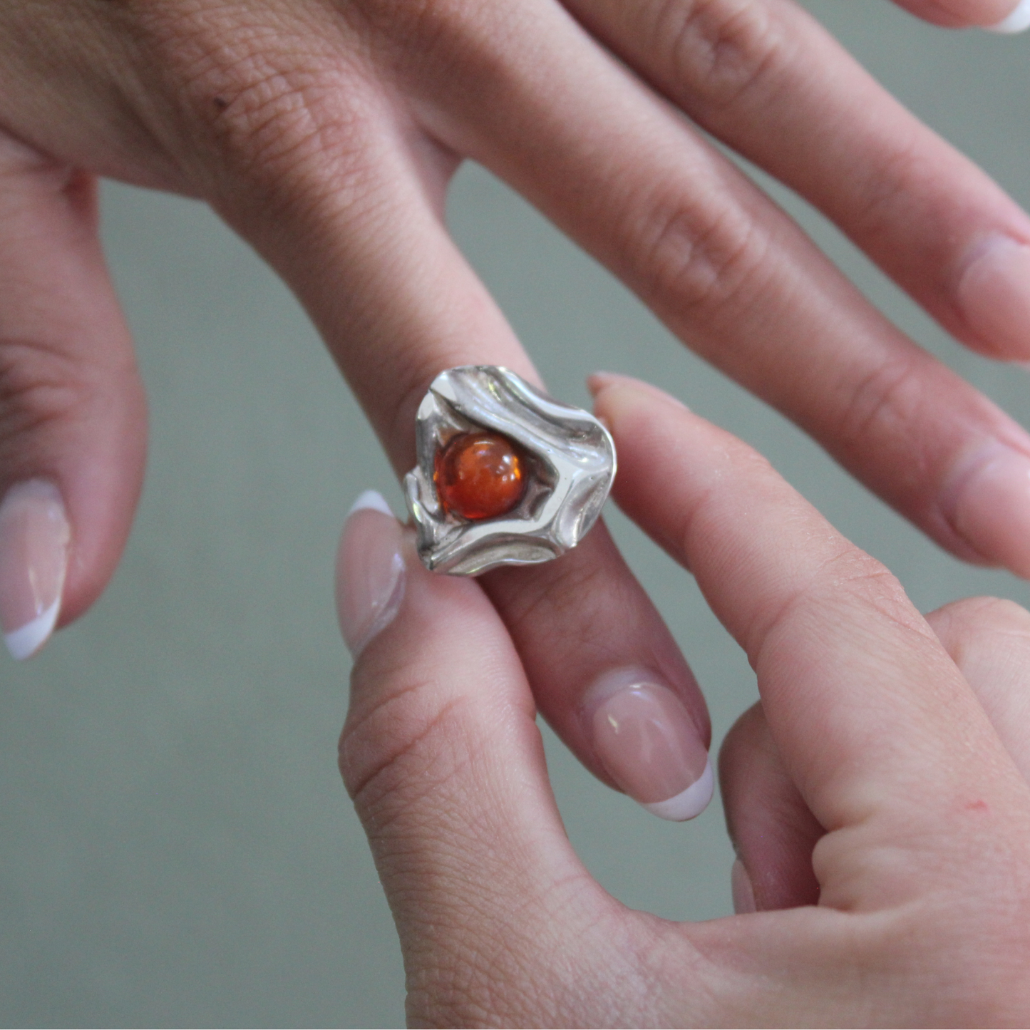 Wave Ring – No. 2 – Lys cognac