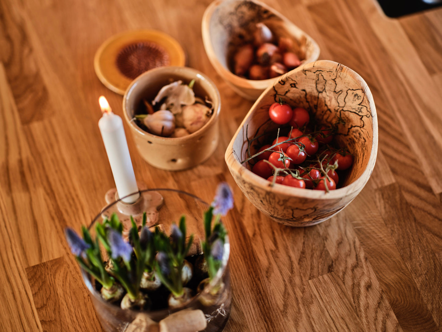 Skål i spaltet birk