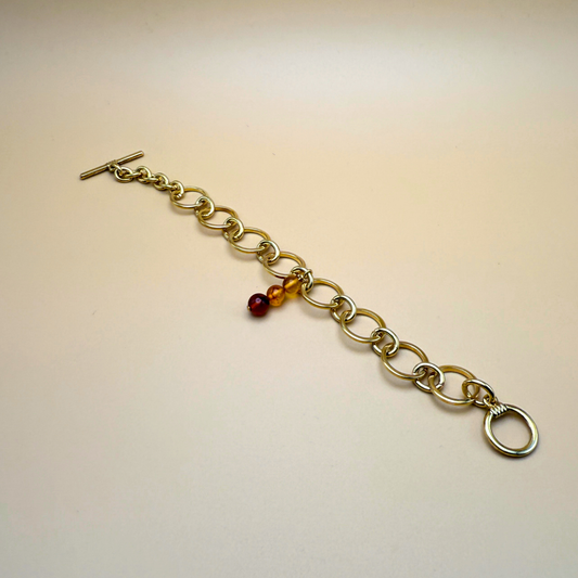 Rav strikkefisk armbånd