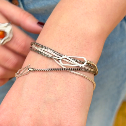 Sølvrævehale kæde – blank