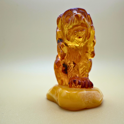 Rollo - hundefigur af rav