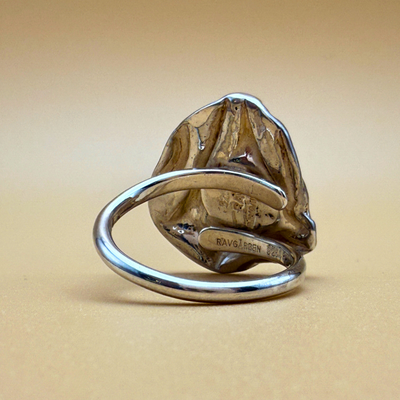 Wave Ring – Nr. 2 – Uklar cognac