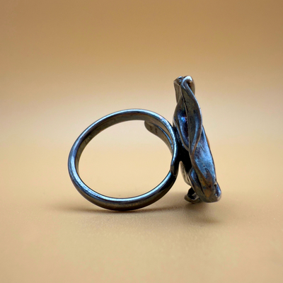 Bølge Ring – Nr. 1 – Mælkeagtig Rav