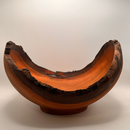 Barkkant heltræ Træskål