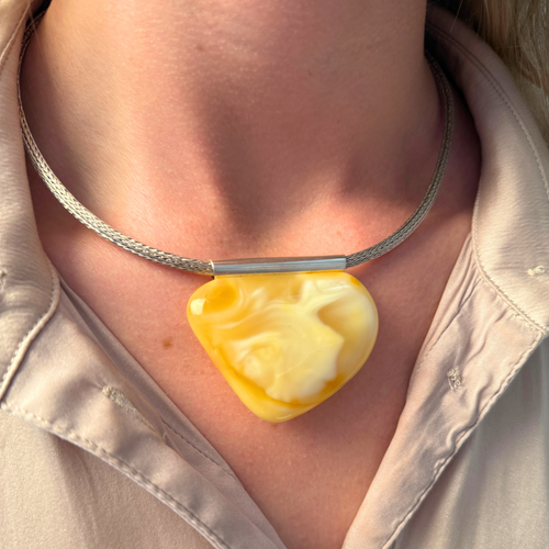 Hvid Mælkeagtig Vedhæng